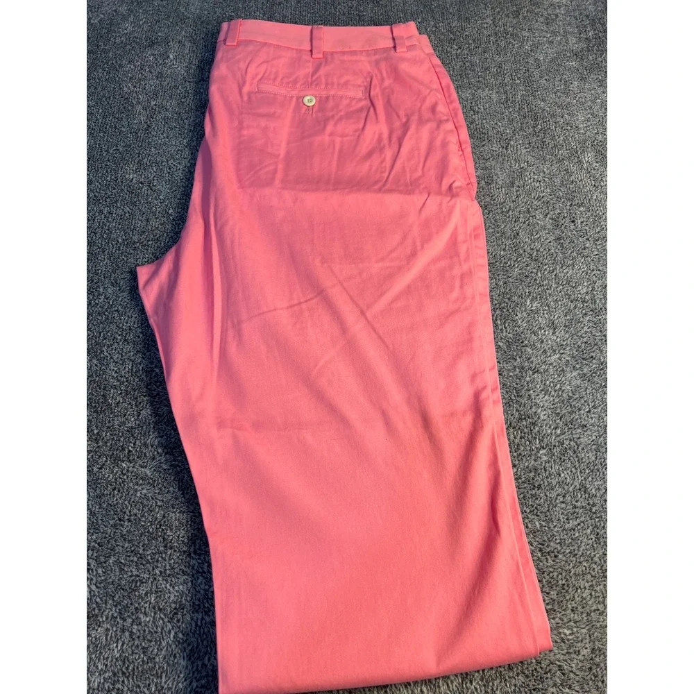 Vineyard Vines Breaker Pants Mens 42x30 Pink Cotton Chino Straight Leg Trousers